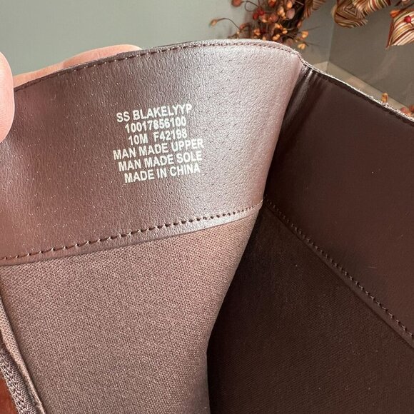 Sun + Stone Blakelyy Womens Buckle Knee-High Boots Sz 10M in Chocolate Brown - Picture 9 of 9